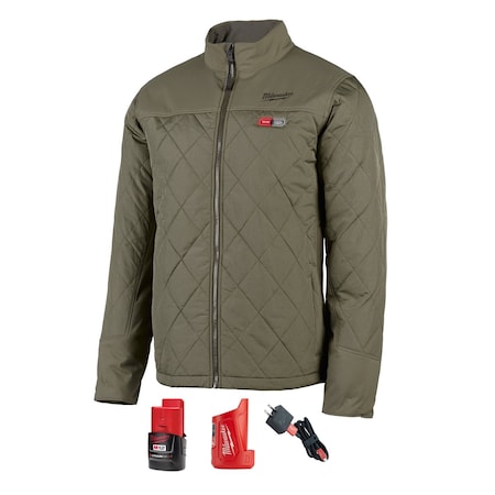 Milwaukee Tool M12 Heated Axis Jacket Kit, Size Small (Olive Green) 203OG-21S
